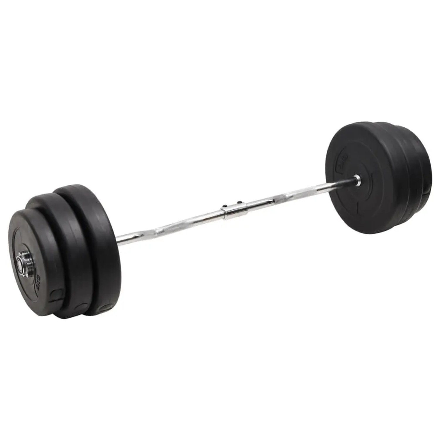 vidaXL Curlstange mit Hantelscheiben 90 kg 3145023