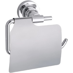Verchromter Tesa Luup Toilettenpapierhalter mit Deckel für Bad & WC.