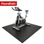 Floordirekt Bodenschutzmatte unter Fitnessgerät, 100x100x1 cm, schwarz.