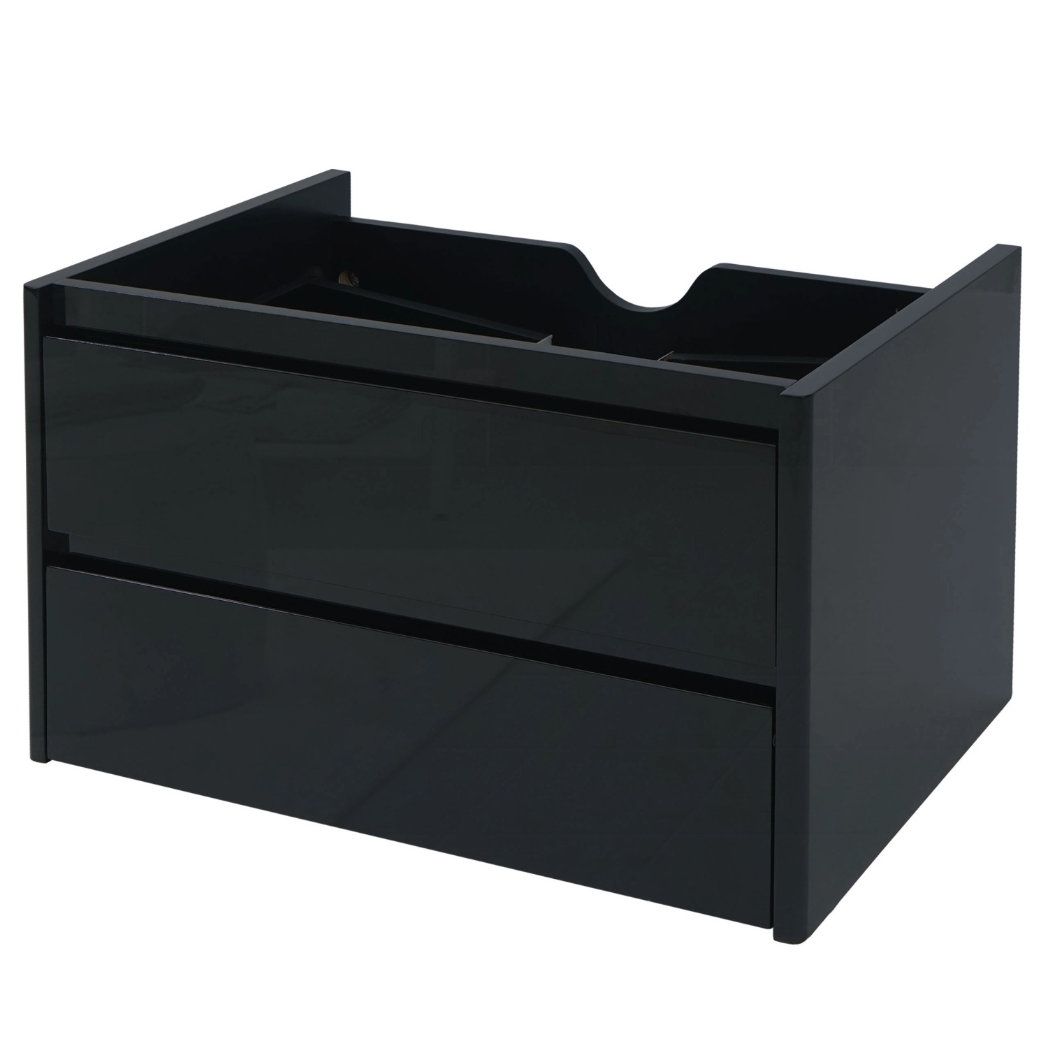 MCW Waschbeckenunterschrank B19 50x80cm Schwarz