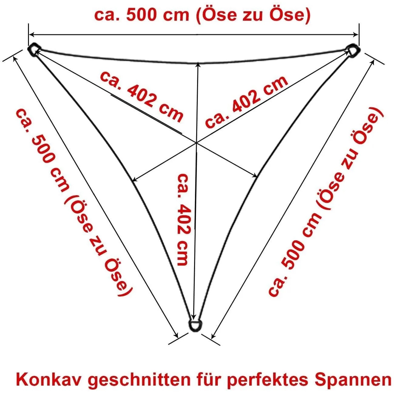 WOLTU Sonnensegel Sonnenschutz Atmungsaktiv HDPE Grau 5x5x5 m_3