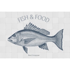 ESTAhome Wandtattoo Fisch Blau 145x97cm: Dekorativer Wandaufkleber mit Fischmotiv für Wohnräume.