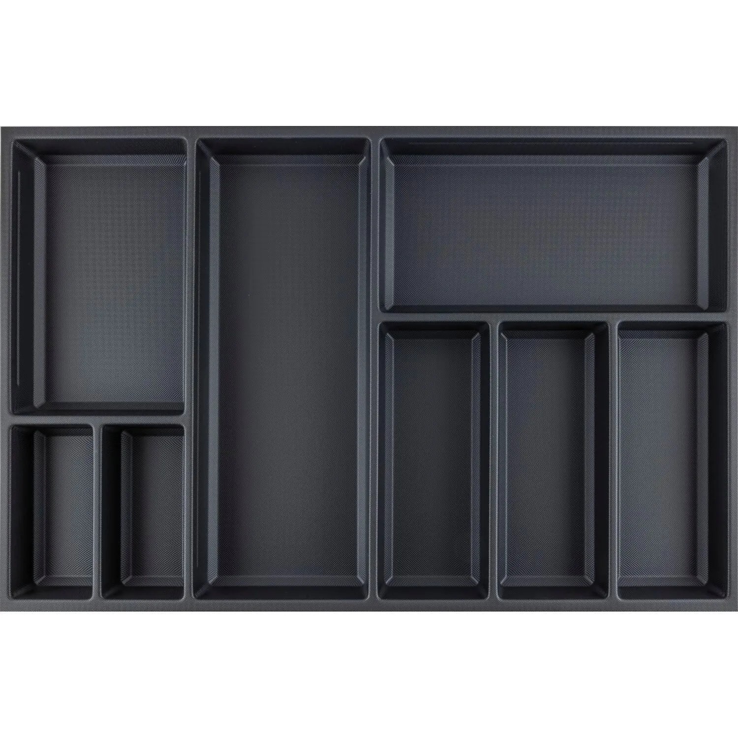 Agoform Besteckeinsatz Sky 550/80 Schubladeneinsatz Kunststoff Kristall Soft Touch Schwarz