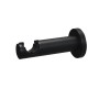 Schwarzer Gardinia Gardinenstangen-Träger Zylinder für 22/25 mm Stangen.