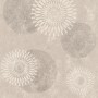 Rasch Vliestapete Tapetenwechsel II 651713 mit Kreisen in Taupe und Hellgrau.