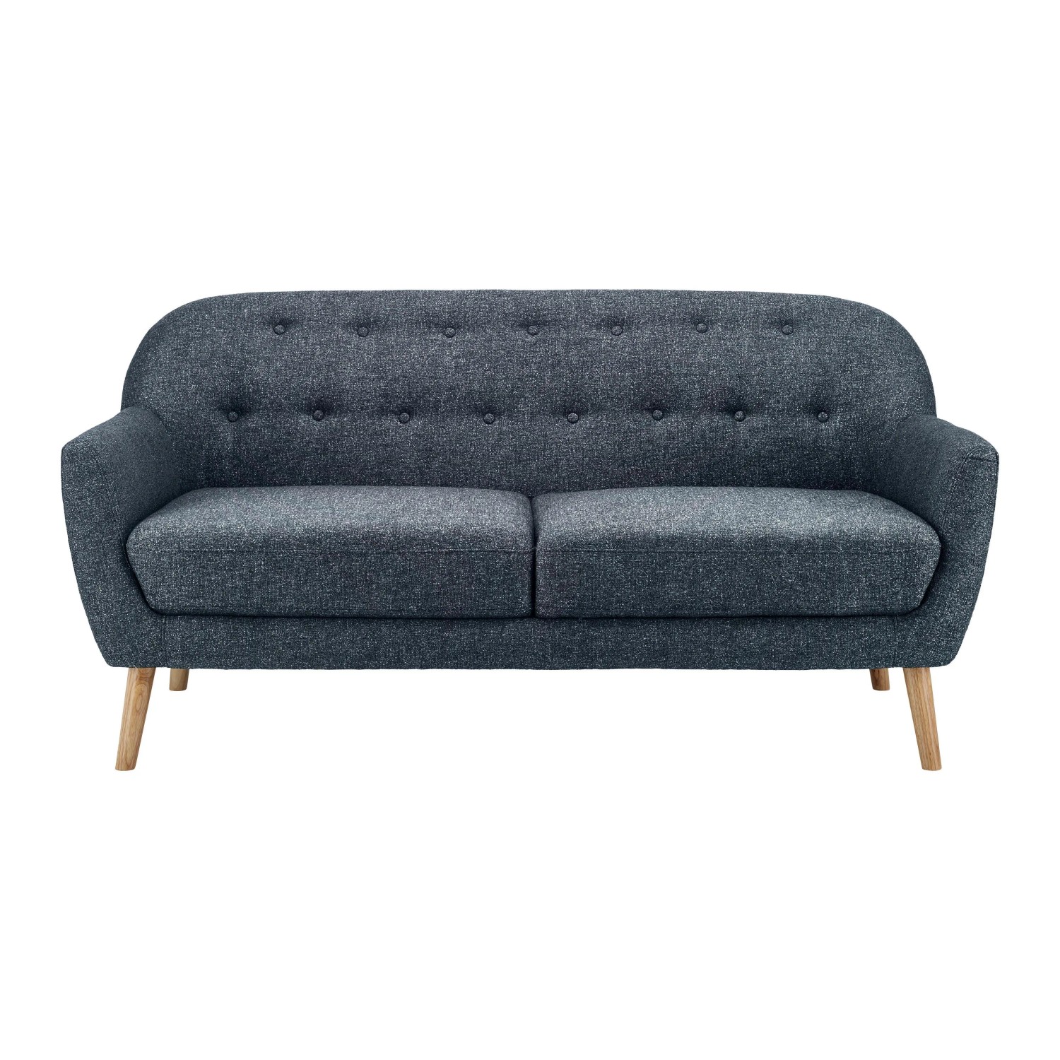Bessagi Home Sofa Lory Dunkelgrau Webstoff