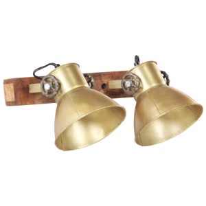 vidaXL Wandlampe Industriestil Messing 45x25 cm E27 320508