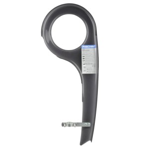 Fischer Fahrrad-Kettenschutz für Kettenblatt (33-38 Zähne), grau.