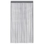 Anthrazitfarbener Fadenvorhang (2 Stk.) 140x250 cm für Fensterdekoration.