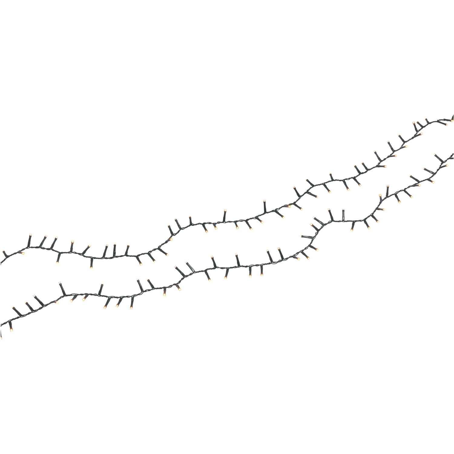 LED-Lichterkette für Außen, 700 warmweiße LEDs, 17 m lang.