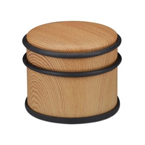 Relaxdays Türstopper Edelstahl Braun Schwer Rutschfest 8 cm x 9,5 cm 1,3 kg