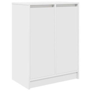 vidaXL Schuhschrank Weiß 57x34x76 cm Holzwerkstoff 861868