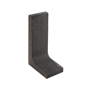 Anthrazitfarbener L-Stein aus Beton für Garten-Einfassungen, Stufen und Mauersysteme. Ideal für Beete und Böschungen.