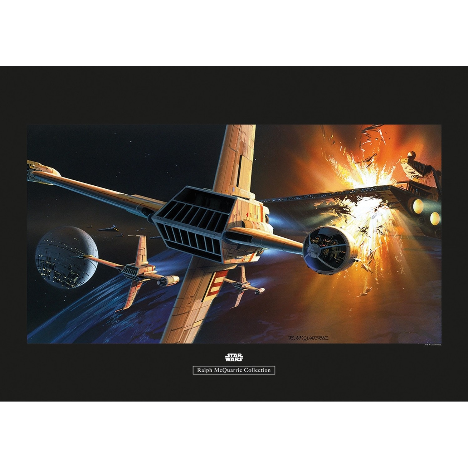 Komar Wandbild Star Wars Orbit War 70 x 50 cm