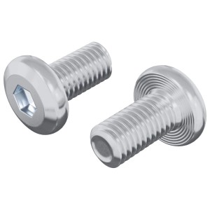 vidaXL Schraube mit Sperre Uni 2 Stk Silber M6 x 12 mm Stahl 864565