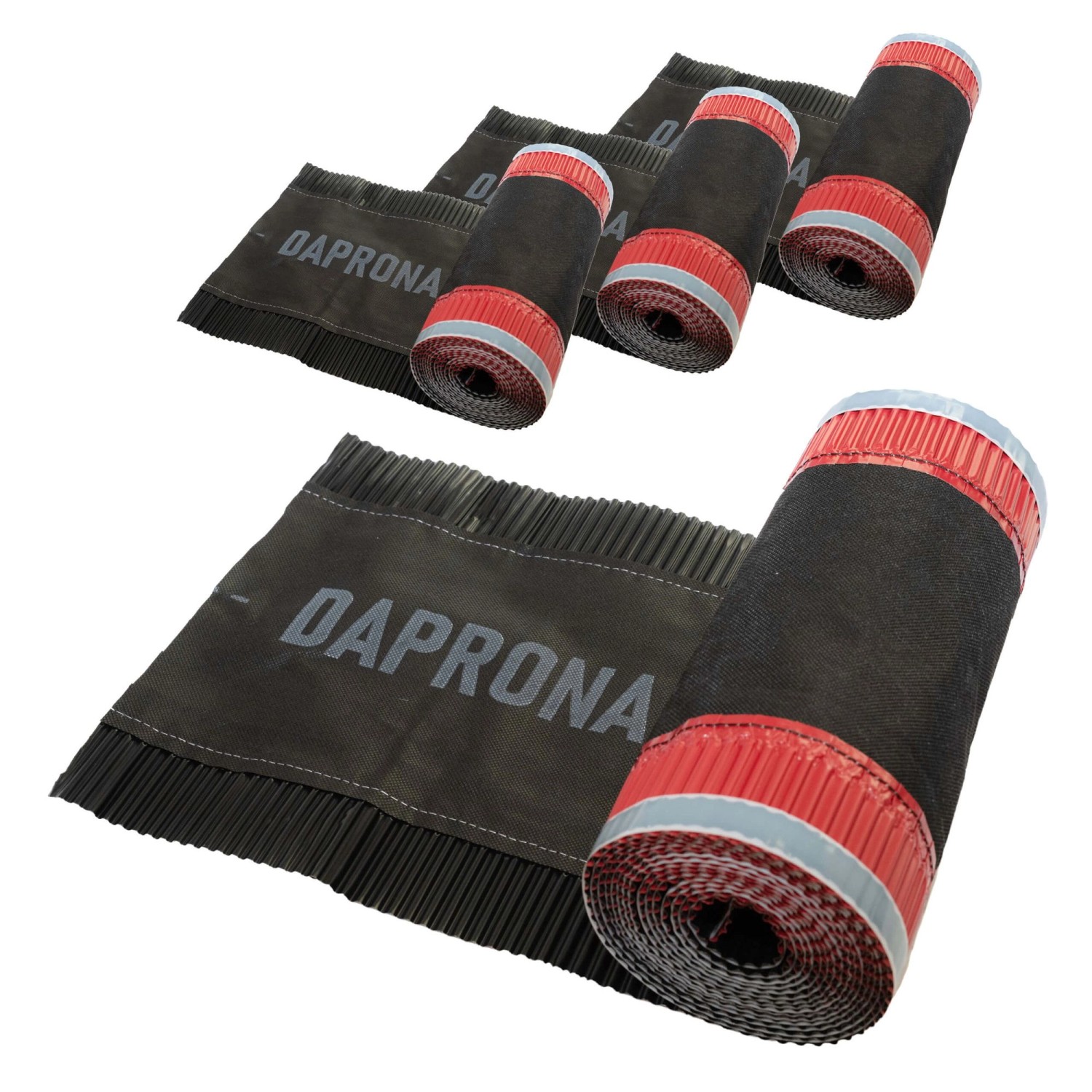 Daprona Firstband Alu 4x 5m x 180mm Schwarz zuverlässige Abdichtung Dachfirst