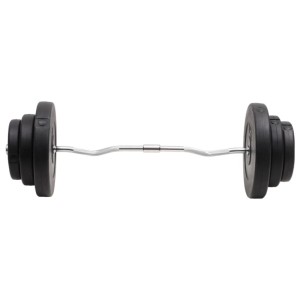 vidaXL Curlstange mit Gewichten 60 kg 3145018