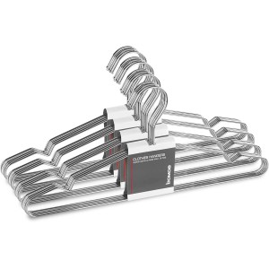 Bomoe Norvid Kleiderbügel Metall Silber 20tlg