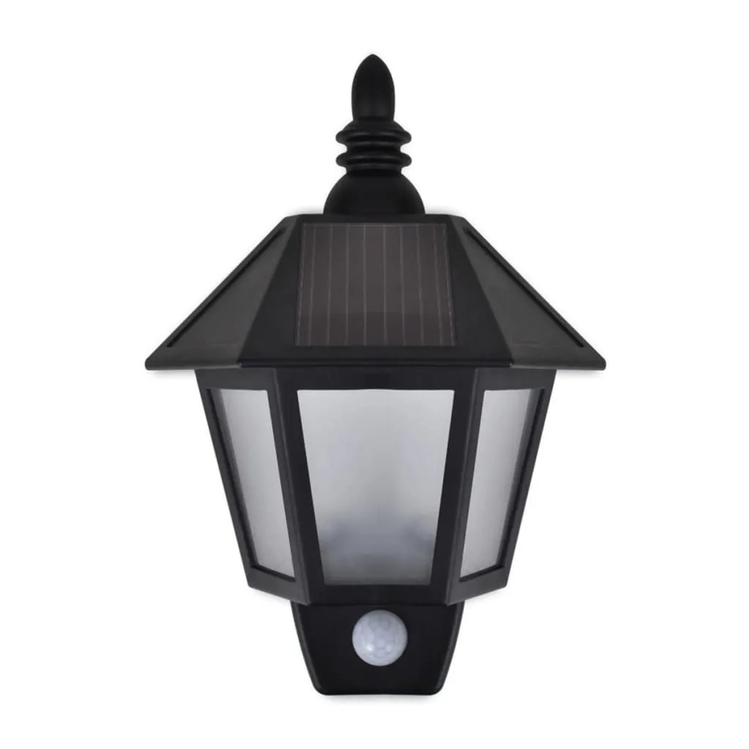 vidaXL Solar-Wandleuchten 2 Stk mit Bewegungsmelder Schwarz 277124_4