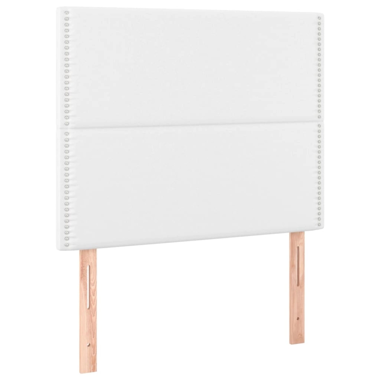 vidaXL LED Kopfteil Weiß 90x5x118/128 cm Kunstleder 3122363