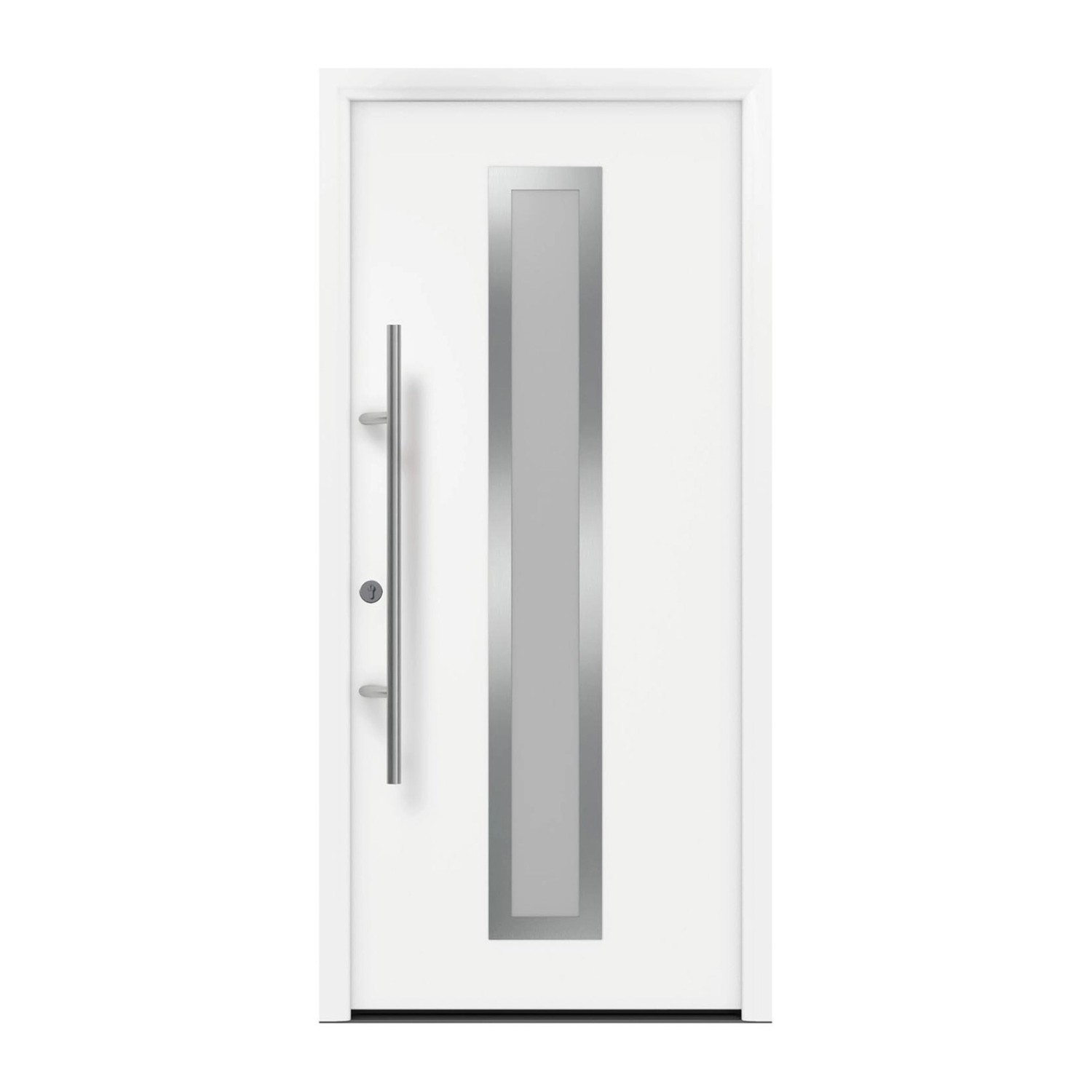 EcoStar Haustür Isopro Secur IPS 700S Verkehrsweiß 110 cm x 210 cm DIN L günstig online kaufen