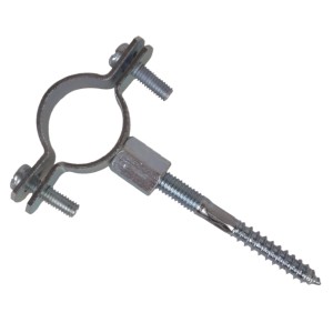 Kirchhoff Rohrschelle Set, 2 Stück, 28-35mm mit Stockschraube M8x80, zur Rohrbefestigung.