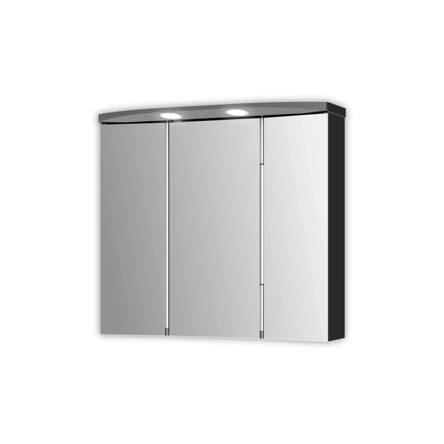 Jokey Spiegelschrank Lauria LED 70 cm Anthrazit Hochglanz