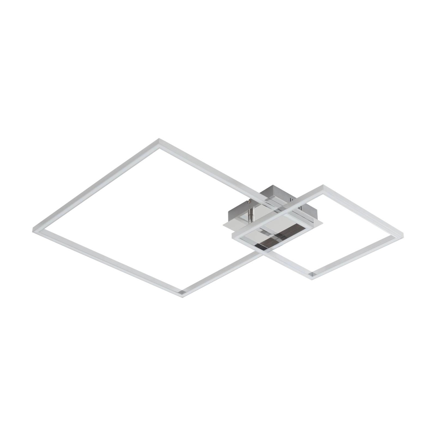 Lindby LED Deckenleuchte Panja 10012938 Dimmbar Modern in Chrom 2-flammig W günstig online kaufen