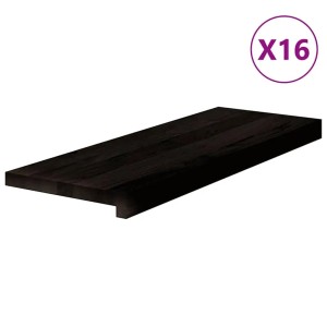 vidaXL Treppenstufen 16 Stk Dunkelbraun 70x25x2 cm Massivholz Eiche 3283049