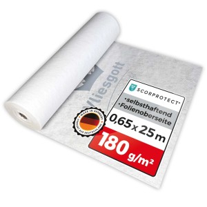 Scorprotect BSV Boden Und Treppenschutzvlies Vliesgott Selbsthaftend 0,65 M x 25 M 180 G M²