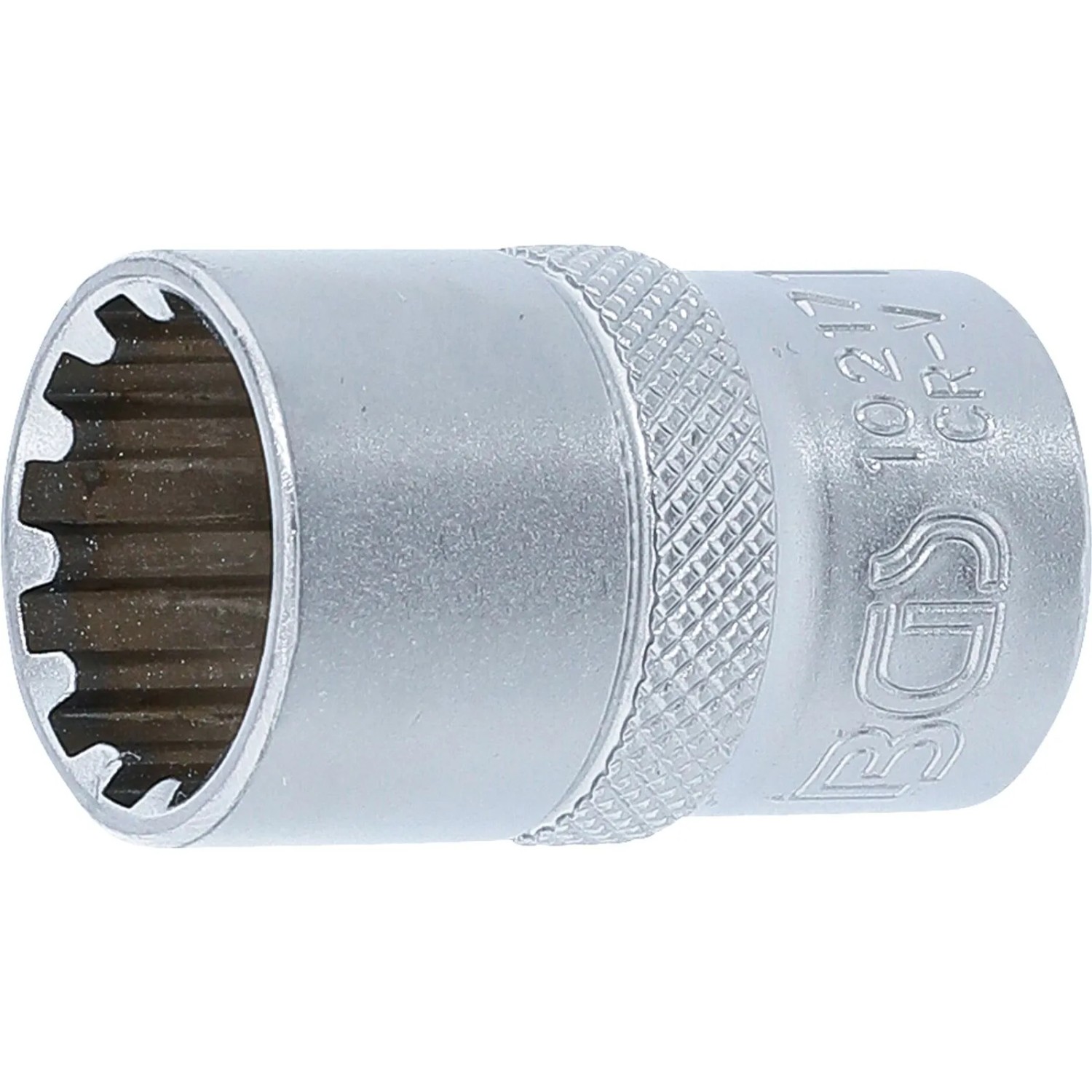 BGS Steckschlüssel Einsatz Gear Lock Antrieb Innenvierkant 12 5 Mm  1 2 Zoll  SW 17 Mm 10217