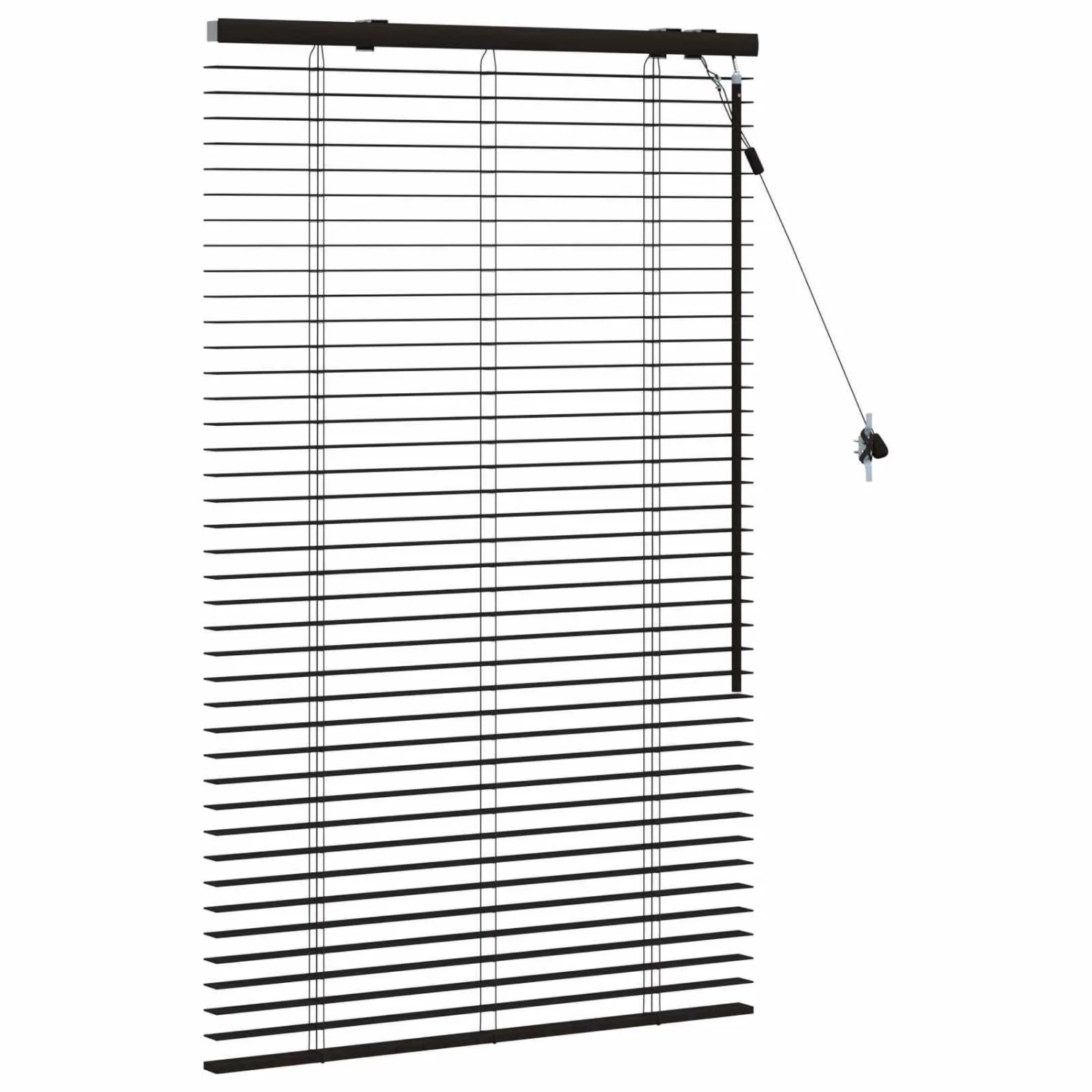 vidaXL Venezianische Jalousie Dunkelbraun 85 x 130 cm 35 mm 42015538