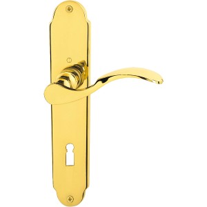 Hoppe Türgriff Caracas, Messing poliert, für Innentüren