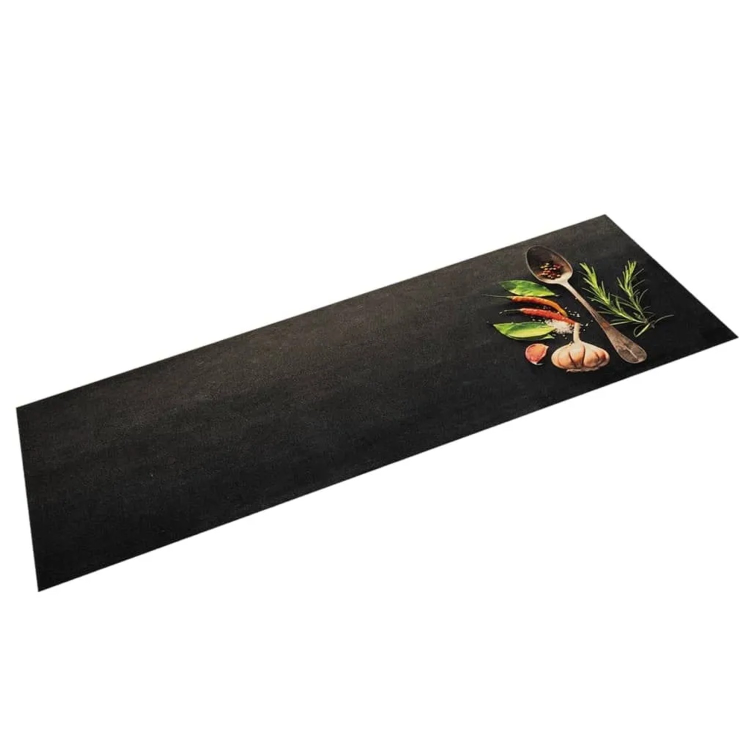 vidaXL Küchenteppich Waschbar Gewürze 45x150 cm Samt 4005611
