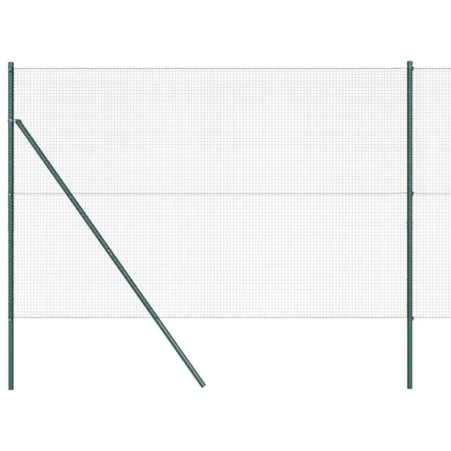 vidaXL Zaunpfosten Grün 25 x 1,5 m 19 x 19 mm Masche Stahl 3351739 günstig online kaufen