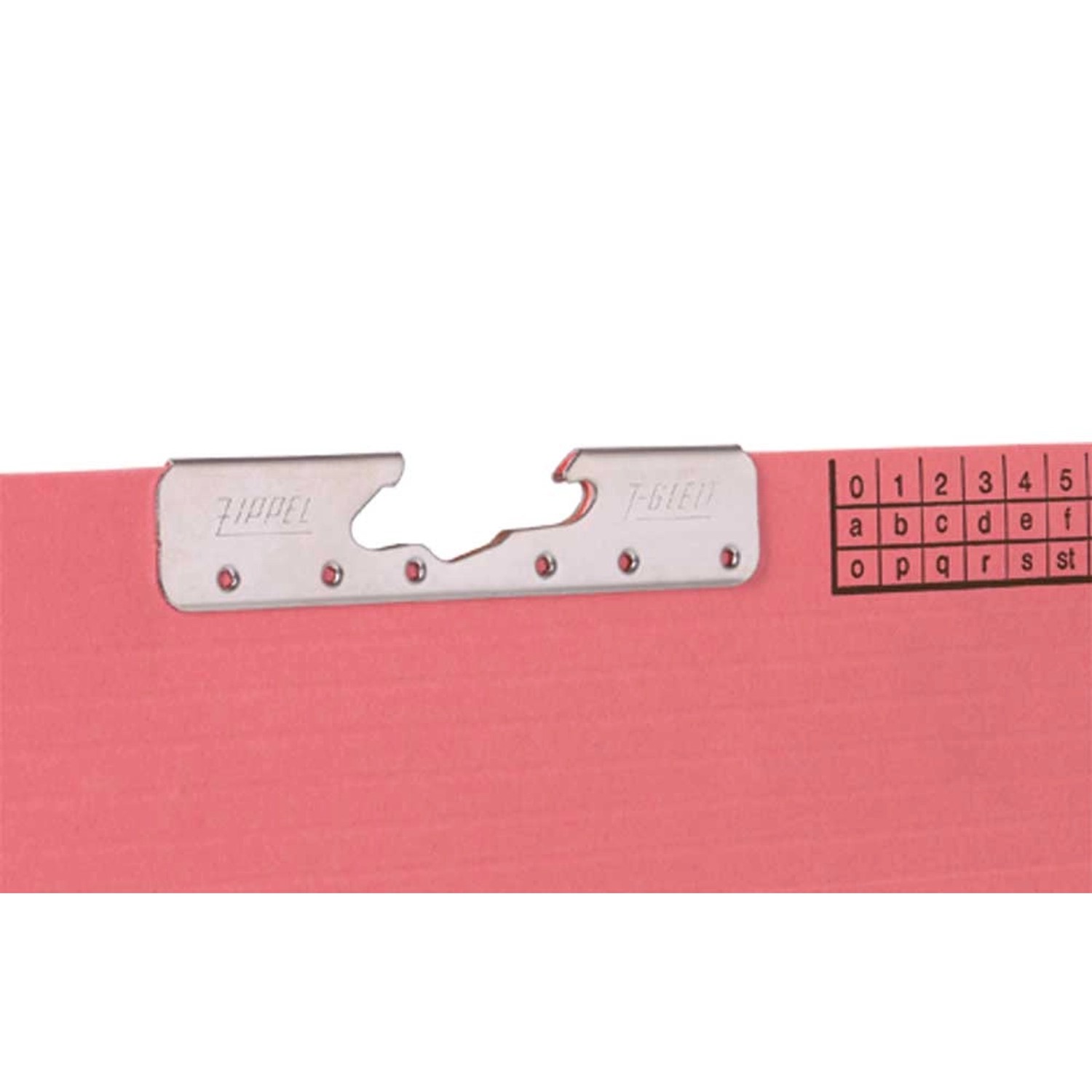 Detailaufnahme: Pendelhefter für PROREGAL Aktenschrank, Stecksystem, verzinkt.