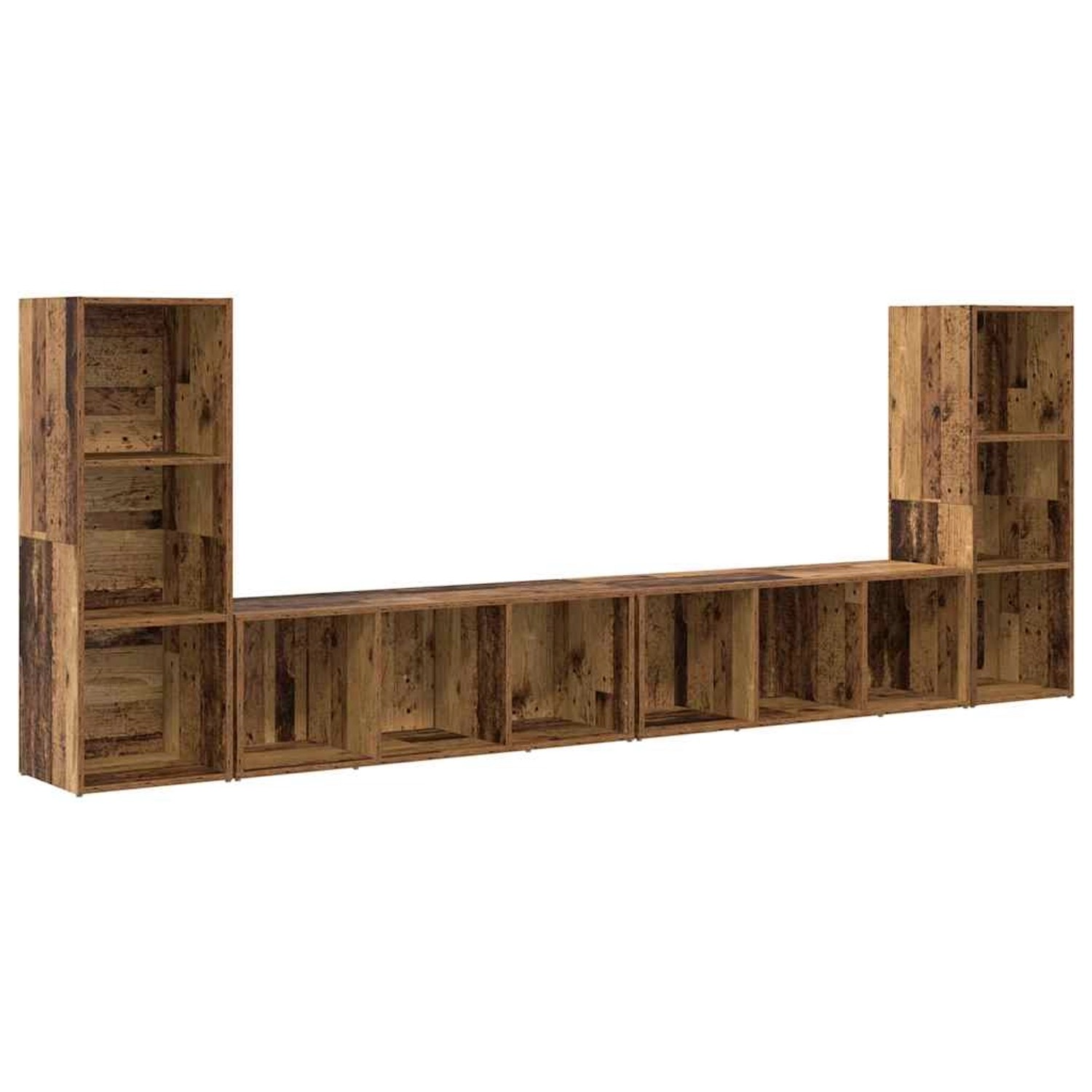 vidaXL TV-Schrank 4 Stk Altholz 37 x 35 x 107,5 cm Holzwerkstoff 3393522 günstig online kaufen