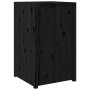 Schwarzer Outdoor-Küchenschrank aus Kiefernholz, 55x55x92 cm, für modulare Küchenzeile.