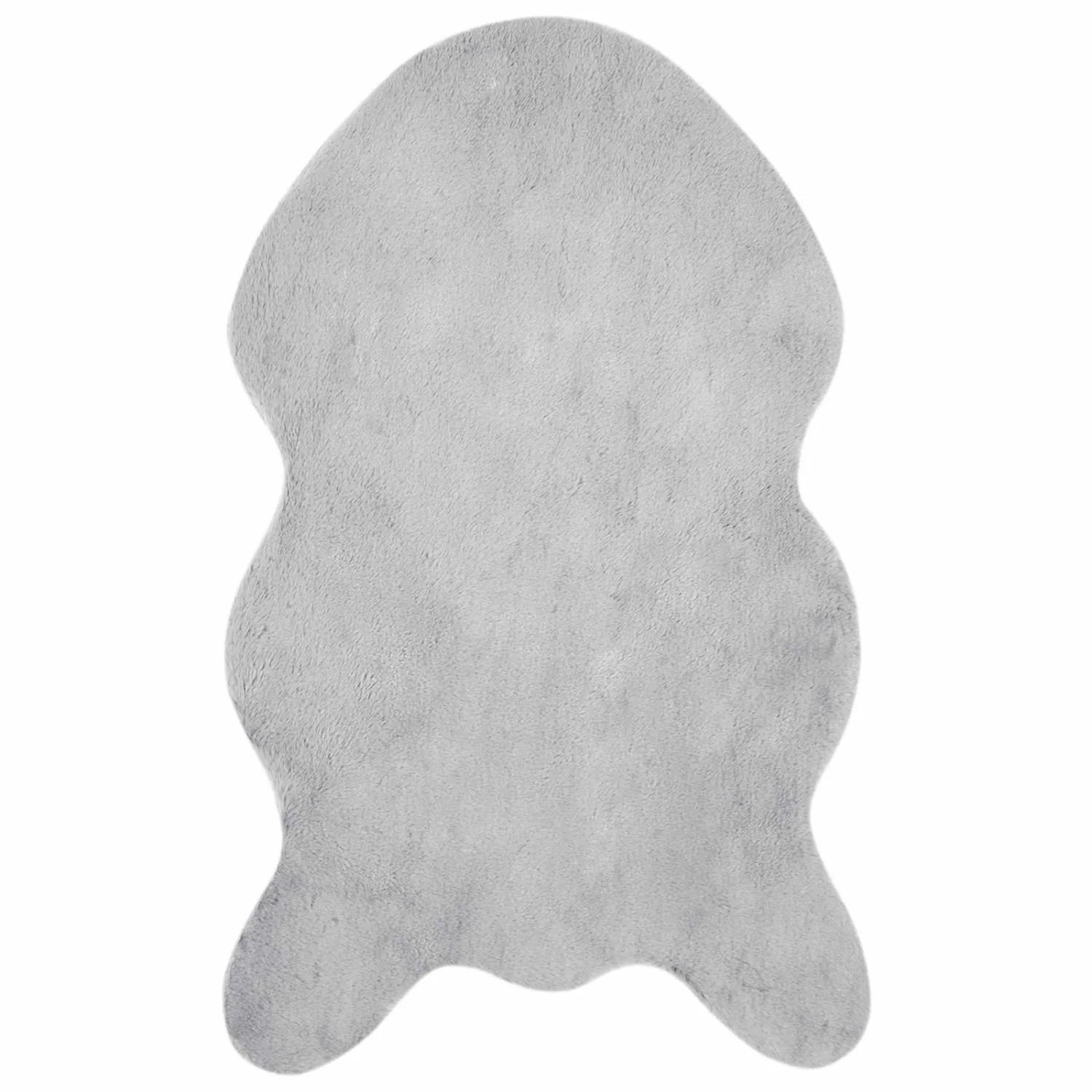 vidaXL Rutschfester Kunstfellteppich Olite Grau 50 x 80 cm Polyester 42021694