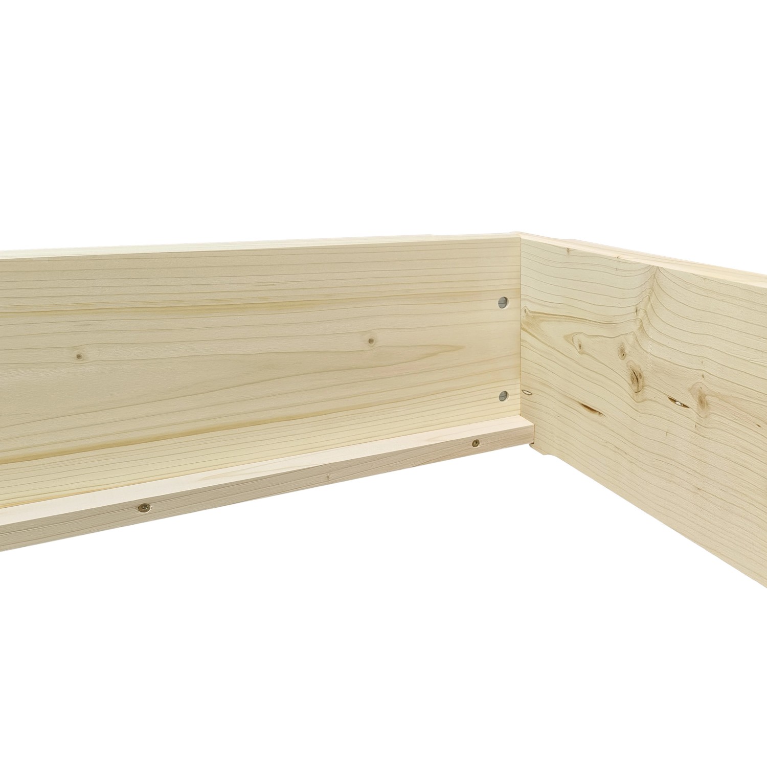 Detailansicht: Erst-Holz Stapelbett/Funktionsbett aus geölter Fichte, 100x200 cm.