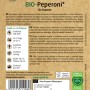 Samenpackung Sperli Bio Peperoni. Längliche, rote Peperonisorte für scharfe Speisen.
