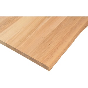 Rettenmeier Tischplatte Esche, 120x80 cm, mit Baumkante. Unbehandelte, helle Holzplatte für Möbelbau.