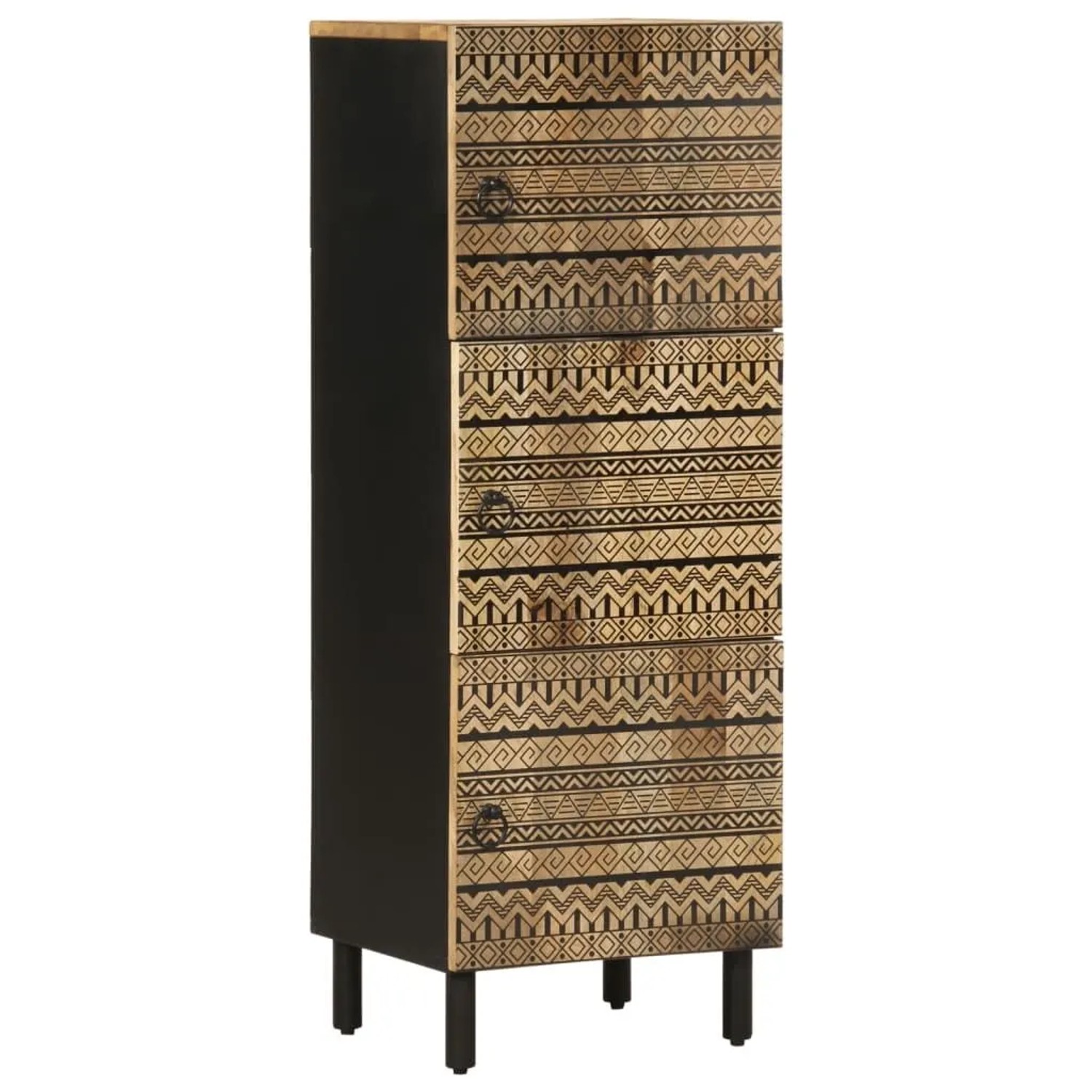 vidaXL Highboard 40x33,5x110 cm Raues Mangoholz 4018657