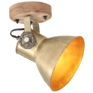 vidaXL Wand-/Deckenlampen Industriestil 2 Stk Messing 20x25 cm E27 320509