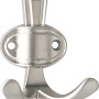 Vernickelter Wandhaken 1097 aus Metall, ideal für Bad und Flur.