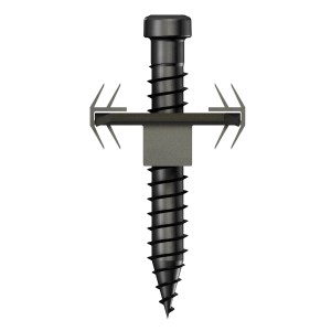 Innovafix Clip zur seitlichen Dielenbefestigung für Holz/WPC-Unterkonstruktion, 100 Stück.