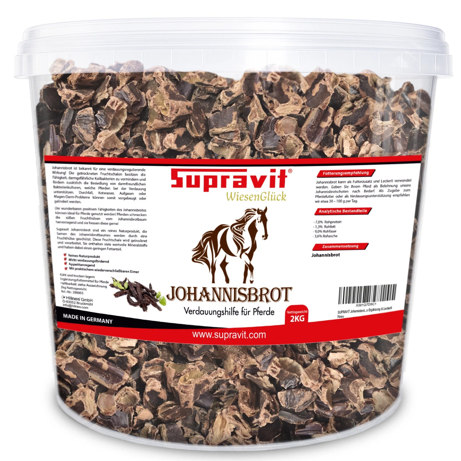 Supravit Johannisbrot Pferdeleckerli Johannisbrotschoten
