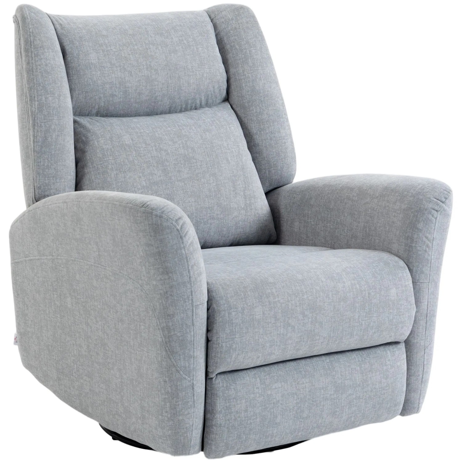 HOMCOM Sofa Recliner Polyester 91L x 88B x 102H cm Hellgrau