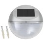 vidaXL Outdoor Solar-Wandleuchten LED 12 Stk Rund Silbern 44473_2