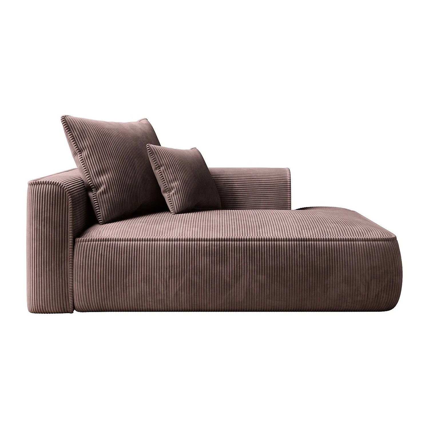 Vente-unique Recamiere Ohne Schlaffunktion Pineta Rosa 180 cm